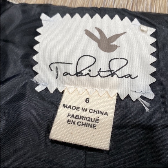 ANTHROPOLOGIE TABITHA Black Gold Floral A-Line Dress Lined w/ Pockets Sz 6 - Picture 9 of 16